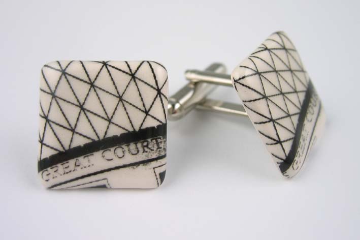 British Museum Great Court cufflinks